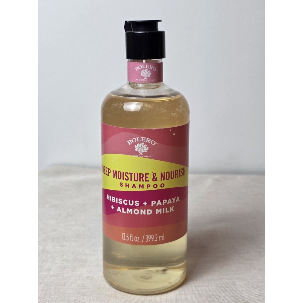 Deep Mositure & Nourish Shampoo Hibiscus + Papaya + Almond Milk 13.5 Fl oz-NEW
